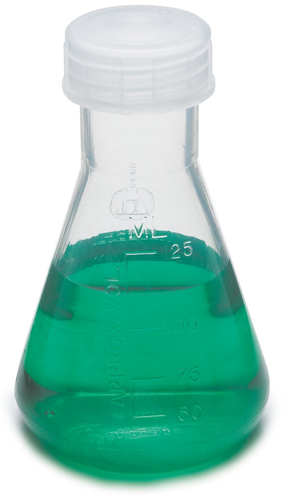 Matraz, Erlenmeyer, polimetilpenteno. Capacidad 250 ml, 4/env.