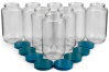 Conjunto de (8) botellas de vidrio de 950 mL con tapones revestidos de PTFE