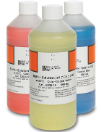 Kit de solución tampón, codificado por colores, pH 4,01, pH 7,00 y pH 10,01, 500 mL