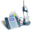Kit básico de sobremesa para pH Sension+ PH3, de uso general, con electrodo 5010T. Incluye un sistema de agitación magnética, portasensores y accesorios