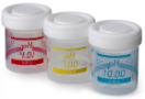 3 frascos serigrafiados de 50 ml para calibrar los medidores de pH de sobremesa Sension+