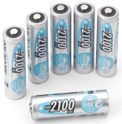 Pack de 6 baterias recargables NiMH