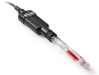 Electrodo de pH de vidrio rellenable Intellical PHC725 para laboratorio, baja fuerza iónica, RedRod, cable de 1 metro
