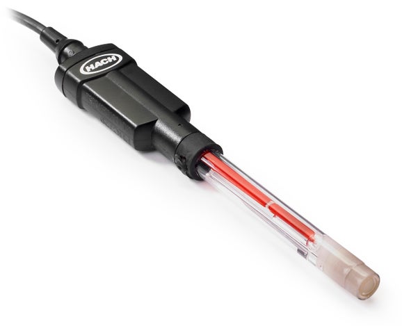 Electrodo de pH de vidrio rellenable Intellical PHC729 para laboratorio, mediciones de superficies, RedRod, cable de 1 metro
