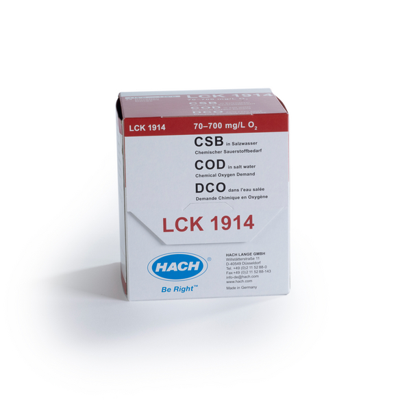 Actualización de las cubetas test LCK1914 COD para agua salada