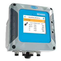 Controlador SC4500, Prognosys, Modbus RS, 2 sensores analógicos de conductividad en agua ultrapura, 100 - 240 V CA, sin cable de alimentación