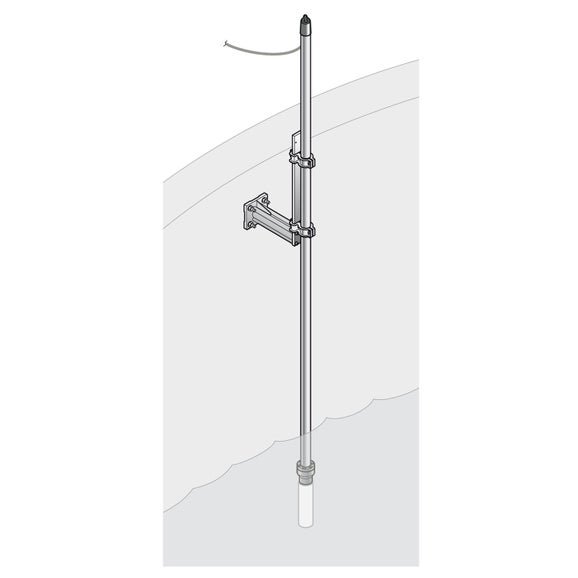 Set de montaje ORP, 1” NPT, escuadra 24 cm, pértiga Inox 2m