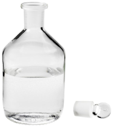 Botella de almacenamiento para reactivos, vidrio, 250 mL