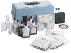 Test kit para acidez, alcalinidad, dióxido de carbono, oxígeno disuelto, dureza y pH, modelo AL-36B