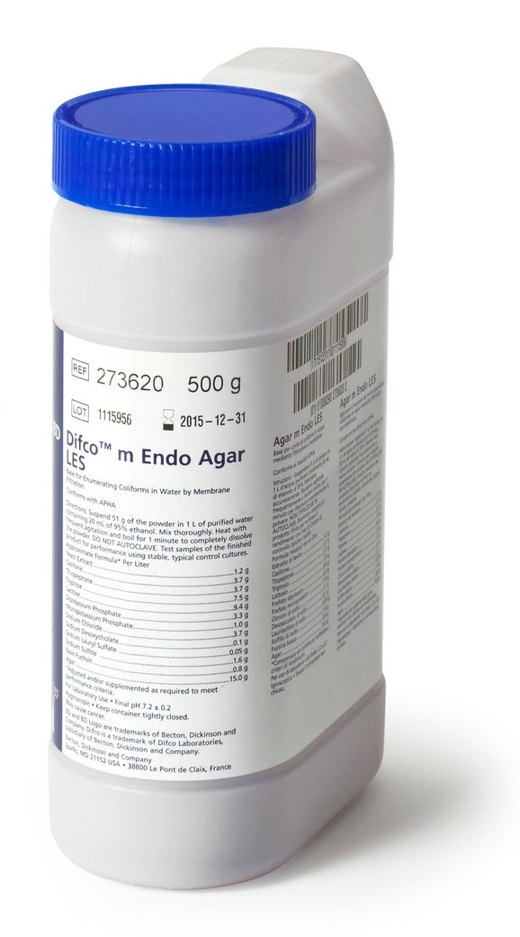 M Endo Agar Les Deshidratado 500 G Hach Espana Aspectos Generales Hach