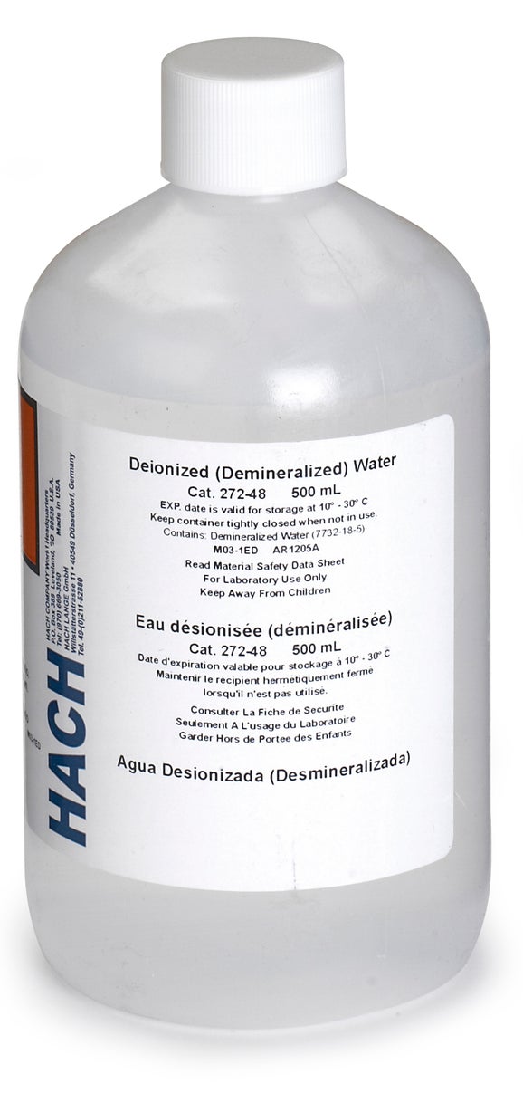 Agua desionizada, 500 ml