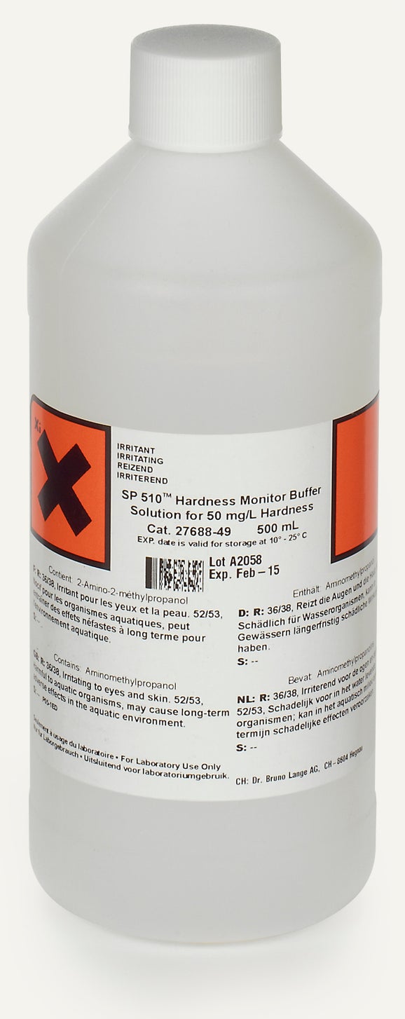 Solución tampón de dureza, 50 mg/L, 500 mL