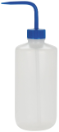 Botella, lavado, Nalgene, boca angosta, 500 ml, tapa azul/tallo, 6/env.