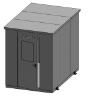 Cabinas para analizadores accesibles AnaShell tipo AS4300, A = 2,56 m x An = 2 m x P = 3 m, para hasta cuatro analizadores y preacondicionamiento de muestras, con ventana