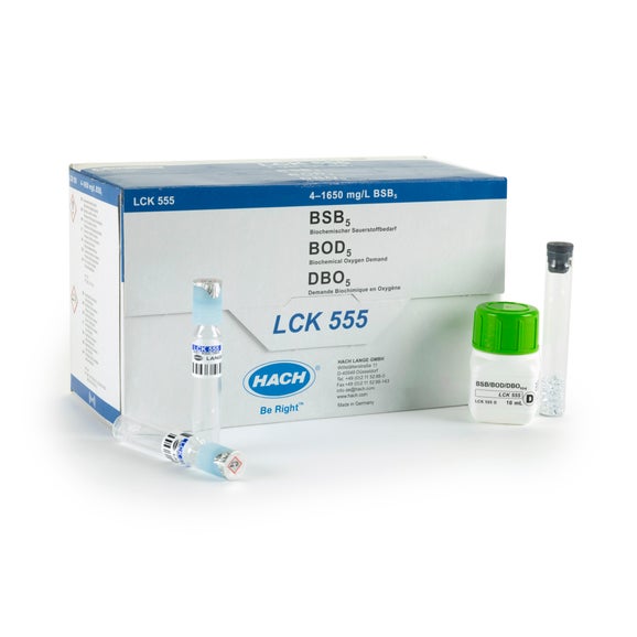 Cubeta test para DBO5, de 4 a 1650 mg/l de O₂