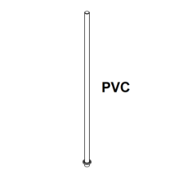 Pértiga de 2 m, PVC, para sensores electroquímicos