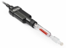 Electrodo de pH de vidrio rellenable Intellical PHC745 para laboratorio, para muestras difíciles, RedRod, cable de 1 metro
