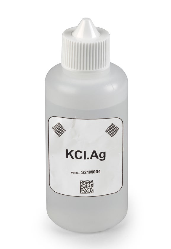 Solución de relleno, referencia, 3 M, KCl con AgCl, 100 mL