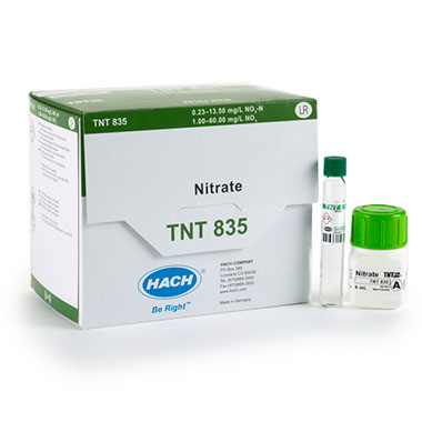 Cubeta test de nitrato LCK339 de 0,23 - 13,5 mg/L NO₃-N, 25 tests